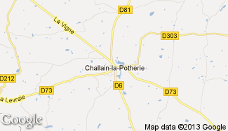 Plan de Challain-la-Potherie