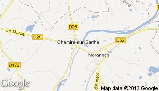 Plan de Chemiré-sur-Sarthe