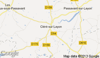 Plan de Cléré-sur-Layon