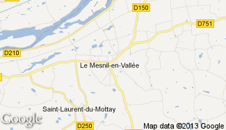 Plan de Le Mesnil-en-Vallée