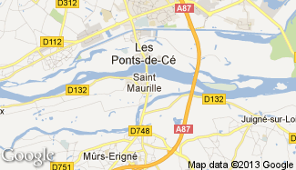Plan de Les Ponts-de-Cé