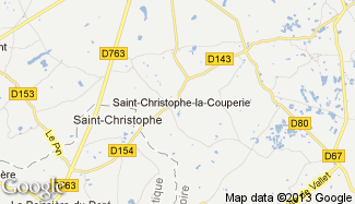 Plan de Saint-Christophe-la-Couperie