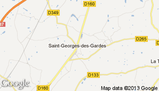 Plan de Saint-Georges-des-Gardes