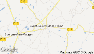 Plan de Saint-Laurent-de-la-Plaine