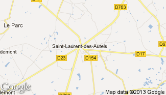 Plan de Saint-Laurent-des-Autels