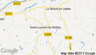 Plan de Saint-Laurent-du-Mottay