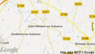 Plan de Saint-Melaine-sur-Aubance