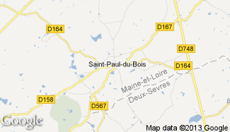 Plan de Saint-Paul-du-Bois