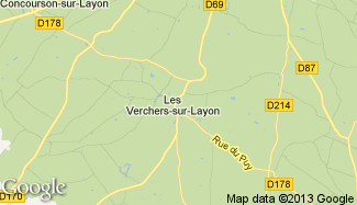 Plan de Les Verchers-sur-Layon