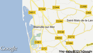 Plan de Blainville-sur-Mer