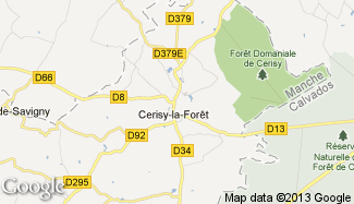 Plan de Cerisy-la-Forêt