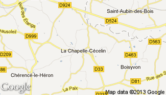 Plan de La Chapelle-Cécelin