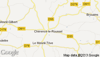 Plan de Chérencé-le-Roussel
