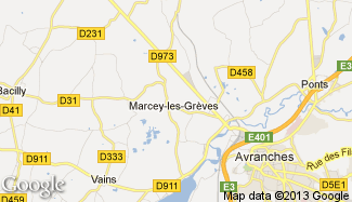 Plan de Marcey-les-Grèves