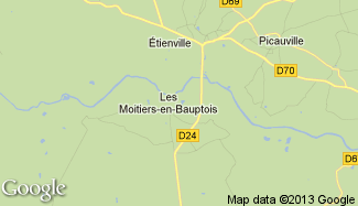 Plan de Les Moitiers-en-Bauptois
