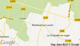 Plan de Montreuil-sur-Lozon