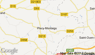 Plan de Placy-Montaigu