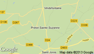 Plan de Prétot-Sainte-Suzanne