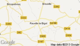 Plan de Rauville-la-Bigot