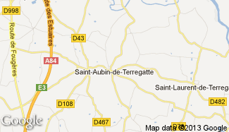 Plan de Saint-Aubin-de-Terregatte