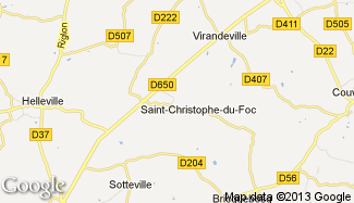 Plan de Saint-Christophe-du-Foc