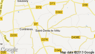 Plan de Saint-Denis-le-Vêtu