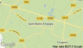Plan de Saint-Martin-d'Aubigny