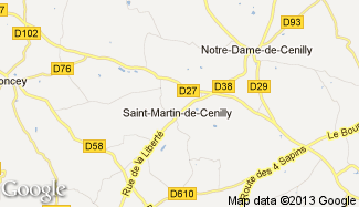 Plan de Saint-Martin-de-Cenilly
