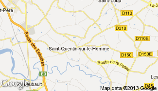 Plan de Saint-Quentin-sur-le-Homme
