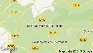 Plan de Saint-Sauveur-de-Pierrepont