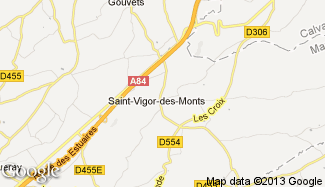 Plan de Saint-Vigor-des-Monts