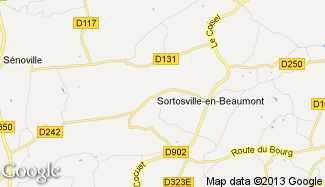 Plan de Sortosville-en-Beaumont