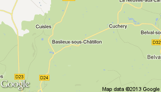 Plan de Baslieux-sous-Châtillon
