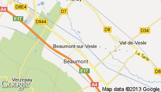 Plan de Beaumont-sur-Vesle