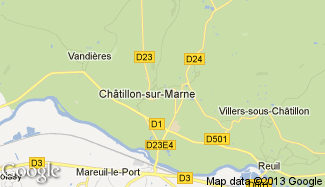 Plan de Châtillon-sur-Marne