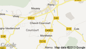 Plan de Chavot-Courcourt