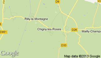 Plan de Chigny-les-Roses