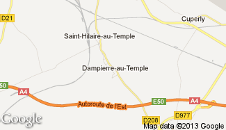 Plan de Dampierre-au-Temple