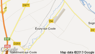 Plan de Écury-sur-Coole