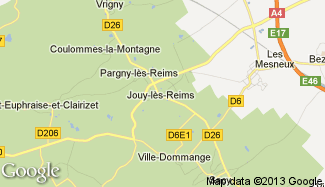 Plan de Jouy-lès-Reims