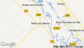 Plan de Mairy-sur-Marne