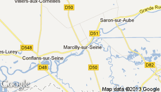 Plan de Marcilly-sur-Seine