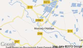 Plan de Moncetz-l'Abbaye