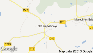 Plan de Orbais-l'Abbaye