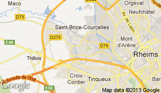 Plan de Saint-Brice-Courcelles