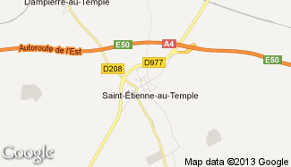 Plan de Saint-Étienne-au-Temple