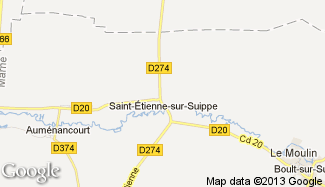 Plan de Saint-Étienne-sur-Suippe