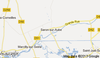 Plan de Saron-sur-Aube