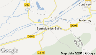 Plan de Sermaize-les-Bains