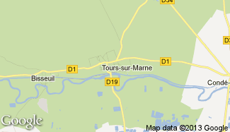 Plan de Tours-sur-Marne